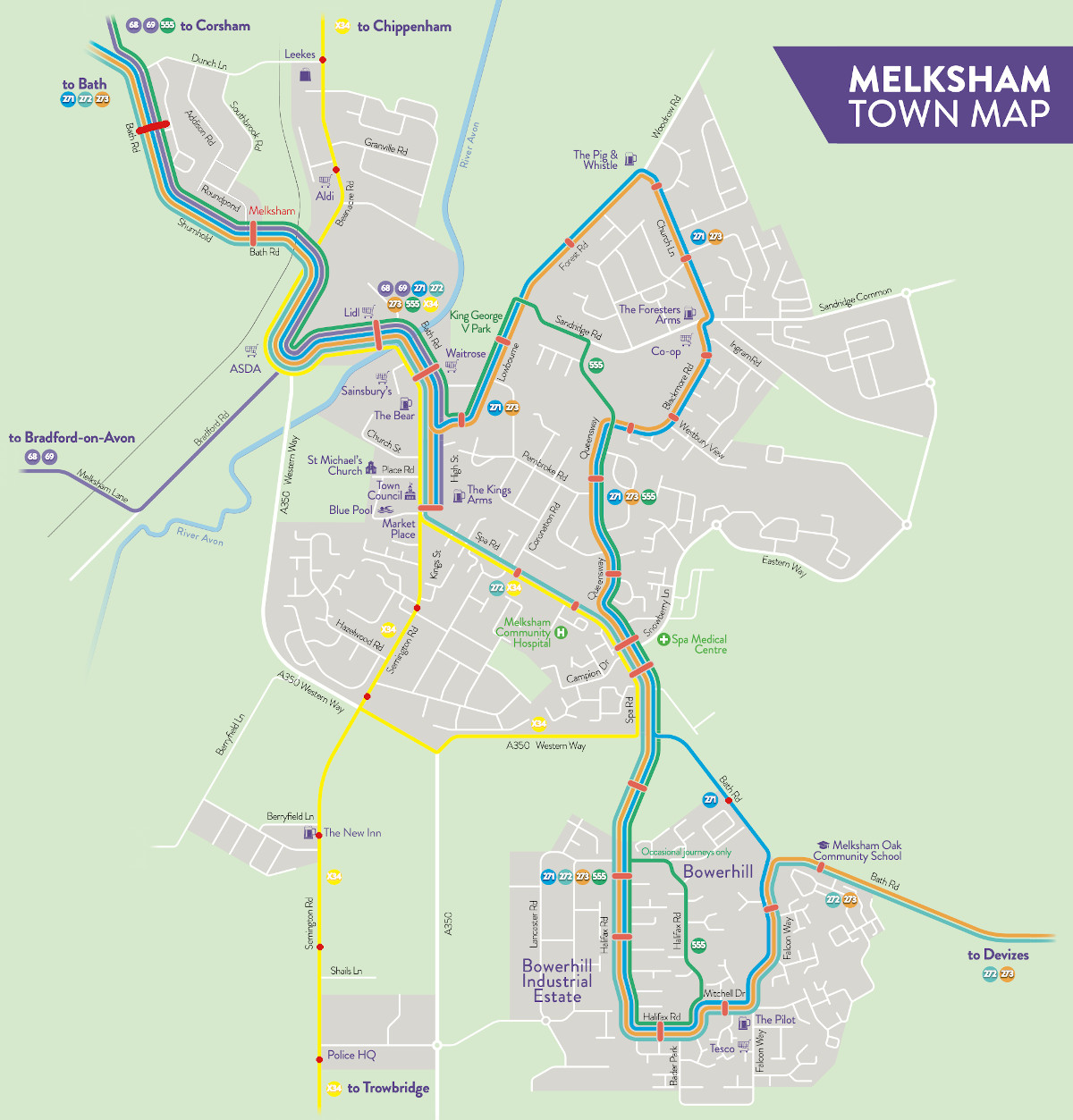 Trains at Melksham

